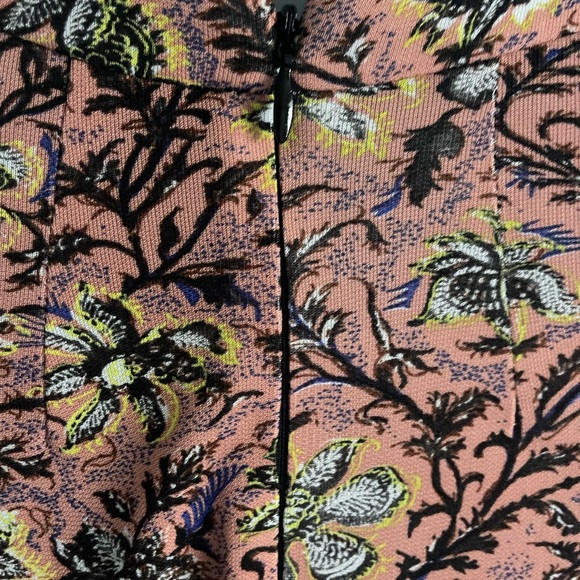 Balenciaga Red Pleated Tie Front Long Sleeve Dress - Picture 8 of 10